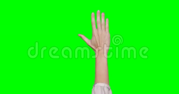 手假装触摸一个看不见的显示器视频的预览图