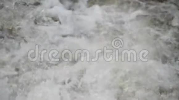 冒泡的山河野生动物春天里汹涌的山河视频的预览图