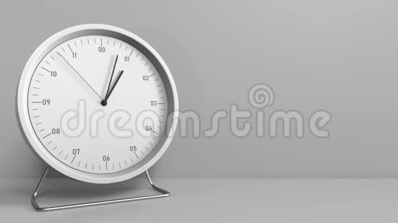 时钟从1点到2点测量一个小时3D动动画视频的预览图