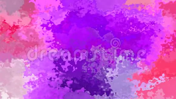 水色斑点效果热粉红色薰衣草紫色视频的预览图