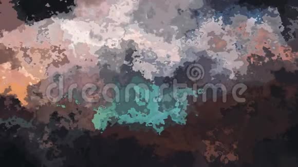 水色斑点效果深棕色和绿松石颜色视频的预览图