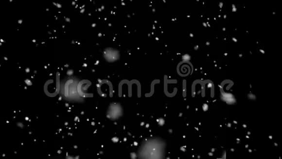 高质量的动画降雪绿色屏幕视频的预览图