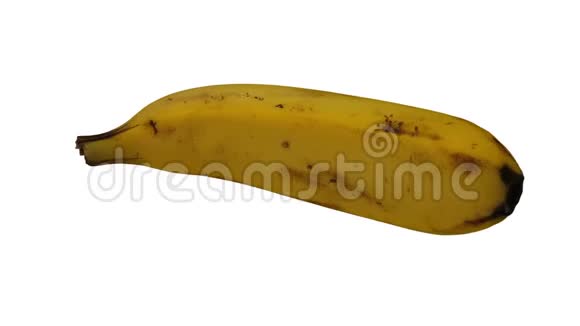 在白色背景上旋转香蕉04A环视频的预览图