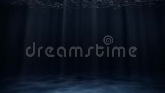 阳光透过海面照射从水下看无缝循环动画视频的预览图