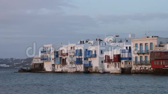 希腊岛屿米科诺斯小威尼斯视频的预览图