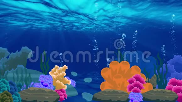 海洋水下景观动画视频的预览图