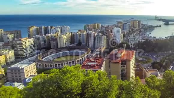 西班牙安达马拉加市全景视频的预览图