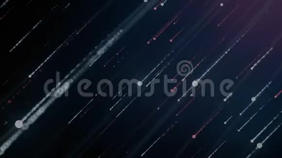 抽象的运动图形背景与动画落下的闪光粒子作为流星雨4K超高清分辨率视频的预览图