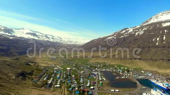冰岛峡湾的不可思议的观点视频的预览图