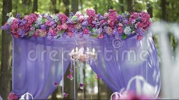 喜庆的婚礼装饰视频的预览图