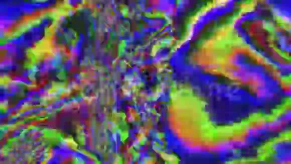 神奇的坏旅行效果光线泄漏彩虹背景视频的预览图