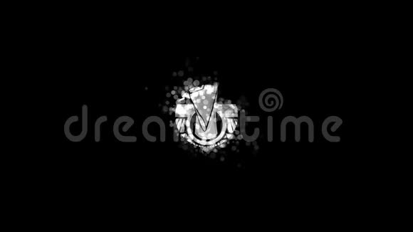 银色法拉瓦哈透明背景上的琐罗亚斯德教宗教象征视频的预览图