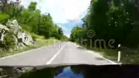 克罗地亚Rabac附近的山道帽子景观视频的预览图