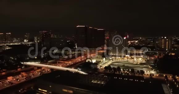 东京阿里阿克市区的夜景视频的预览图