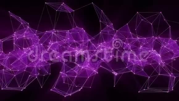 紫罗兰丛网络转换为霓虹俄语文本的动画未来视频的预览图