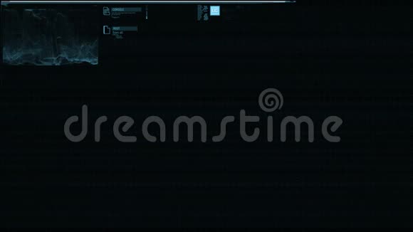 浅蓝色未来主义界面数字屏幕视频的预览图