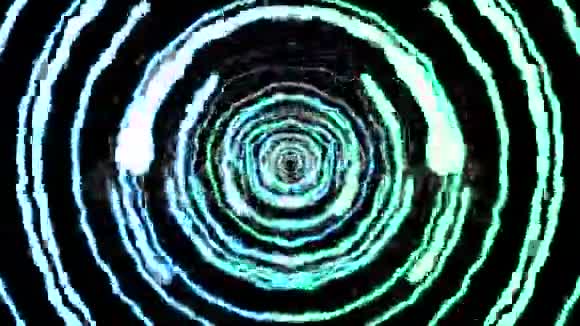 闪电隧道飞行黑色背景动画新品质独特动态自然光效果4k视频的预览图