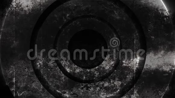 Grunge金属圆形抽象与照明3d渲染计算机生成的背景视频的预览图