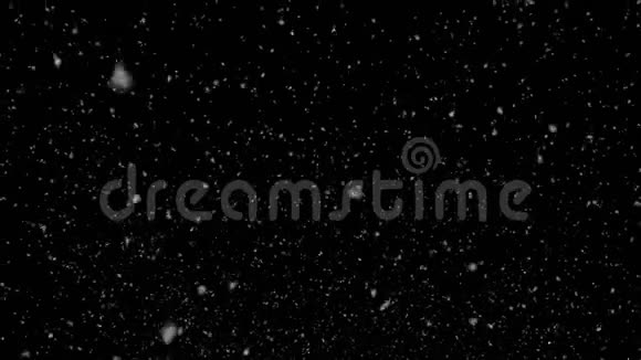 镜头以降雪现代降雪雪花背景视频的预览图