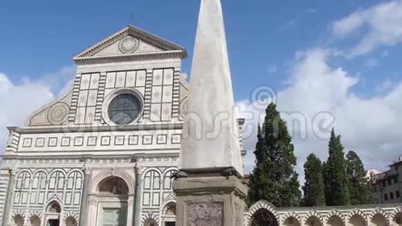 佛罗伦萨市中心美丽的圣玛丽亚教堂托斯卡纳视频的预览图
