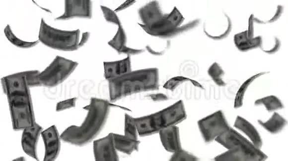 美元钞票像雨一样飘落视频的预览图