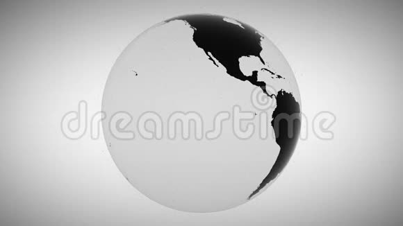 三维动画黑闪点环绕地球模型视频的预览图