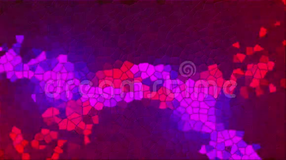 各种形状的多色马赛克计算机生成的抽象背景三维渲染视频的预览图