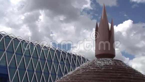未来主义建筑阿斯塔纳视频的预览图