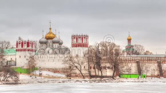 冬季NovodevichyConvent延时视频视频的预览图