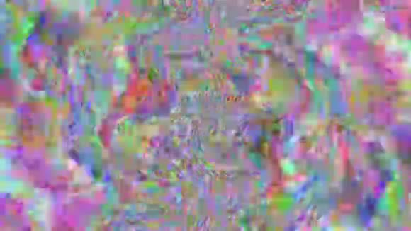 偶然错误数据霓虹灯怀旧彩虹背景视频的预览图
