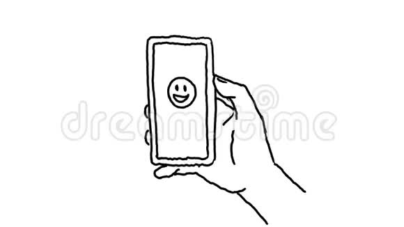 手摇智能手机Emoji绘图2D动画视频的预览图