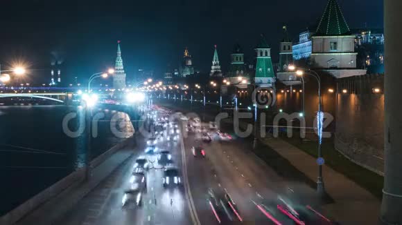 莫斯科夜景4K延时视频的预览图