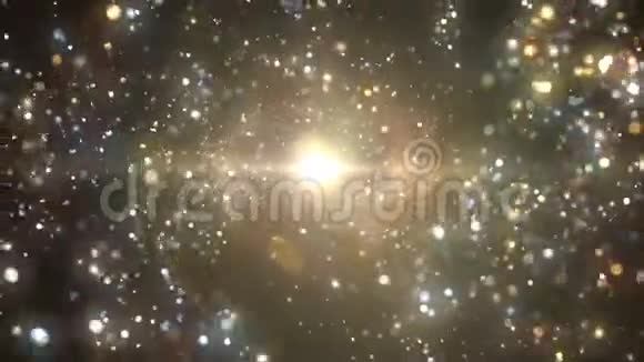 闪烁星的宇宙旋涡美丽的无缝循环三维动画4K视频的预览图
