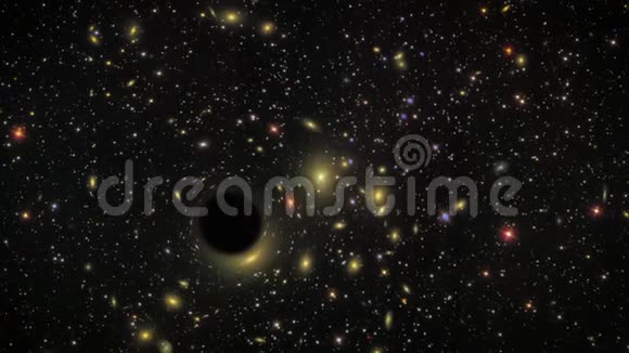 黑洞碎片通过恒星模拟视频的预览图