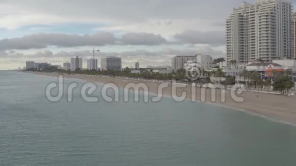 迈阿密海滩海岸线视频的预览图