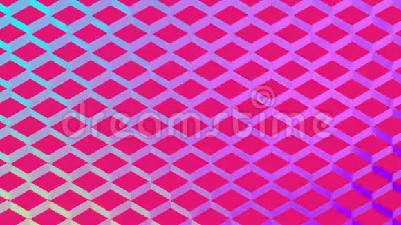 粉红色的彩色菱形网格视频的预览图