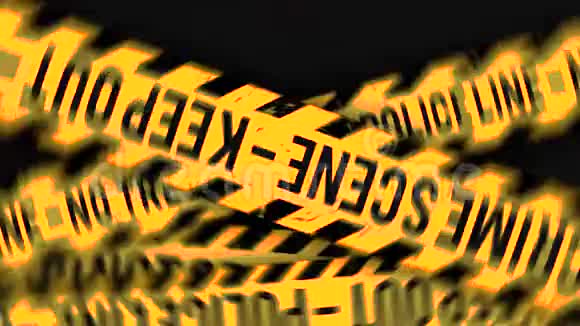 警戒线犯罪现场磁带背景剪辑视频的预览图