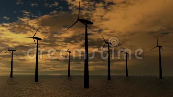 海上风能涡轮机视频的预览图