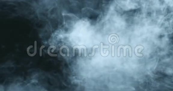 4K数字完美无缝隙烟雾在太空中缓慢漂浮视频的预览图