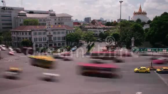 曼谷主要交叉口超高角WS视频的预览图