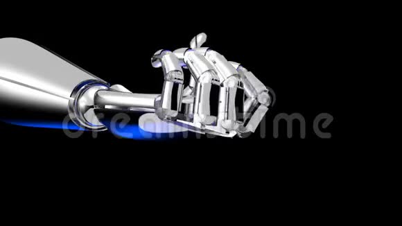 动画铬机器人手视频的预览图