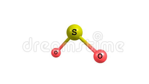 旋转二氧化硫分子视频视频的预览图