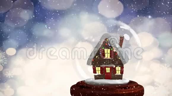 雪球小屋圣诞动画视频的预览图