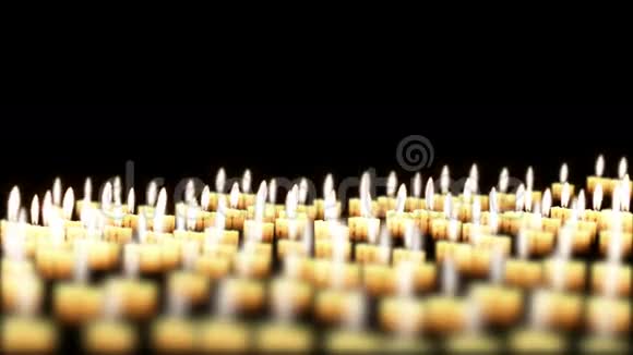 夜晚的蜡烛假日背景循环视频的预览图