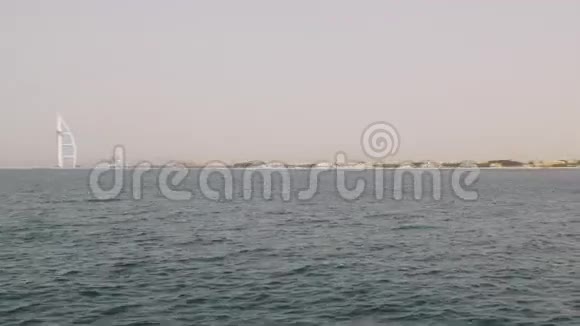 迪拜城棕榈码头海滩全景视频的预览图