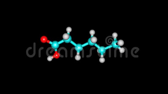 旋转分离的己酸分子视频视频的预览图