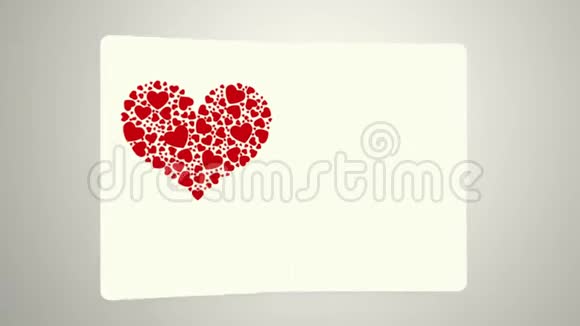 一封以情人节主题为封面的动画信是情侣情人节的理想视频的预览图