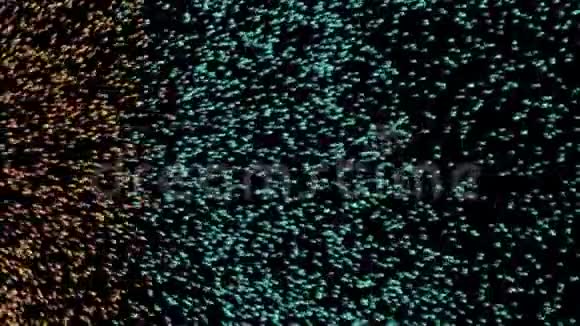 粒子无缝背景蓝色粒子背景视频的预览图