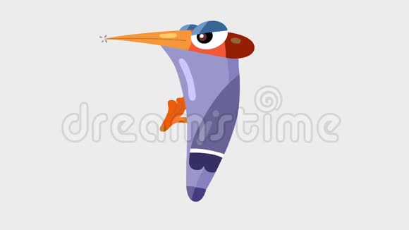 快乐卡通啄木鸟与阿尔法频道视频的预览图