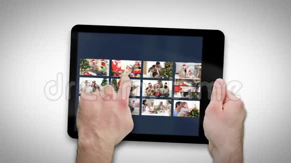 动画平板电脑展示有关家庭的视频视频的预览图
